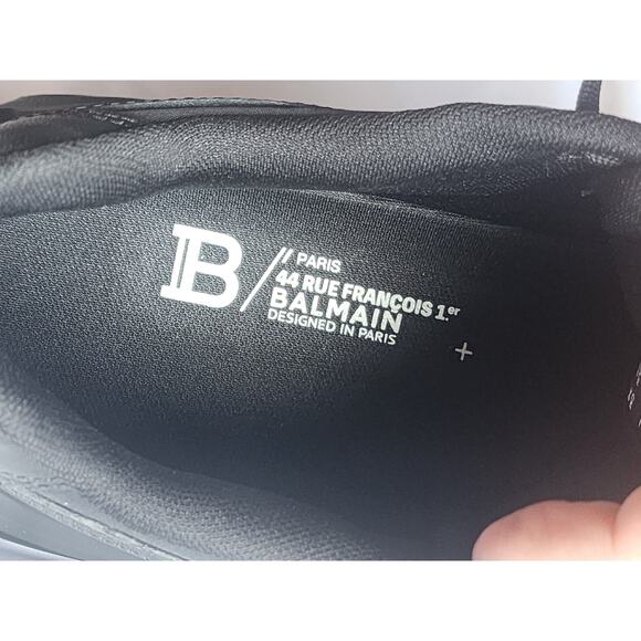 Balmain Black Sneakers with White Side Accent main image 7